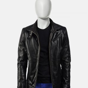 Legacy Black Leather Biker Jacket